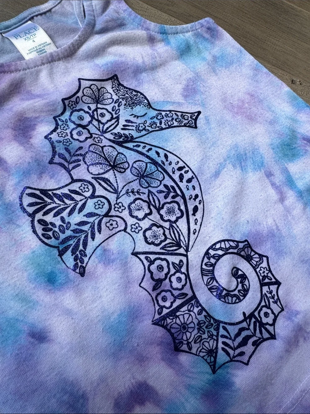 The Children's Place Lavender Tie-Dye Tank & Shorts Set